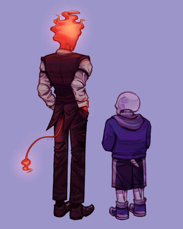 Grillby &amp; Sans (Undertale)